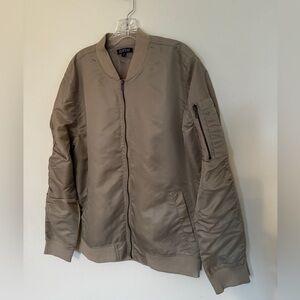 Vintage Elwood Y2K Skateboarding Men's Tan Bomber Jacket Medium